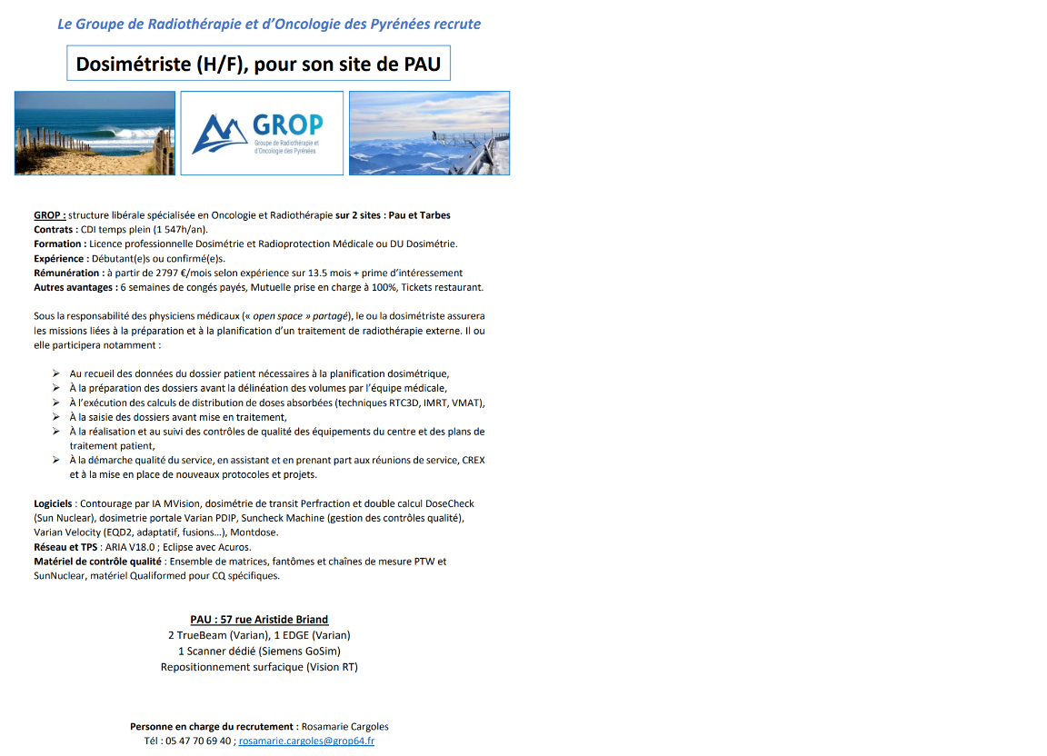 le GROP recrute un dosim&eacute;triste !